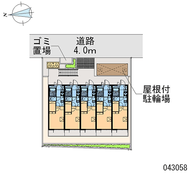 レオパレスコナ　ヴィレッジ 区画図