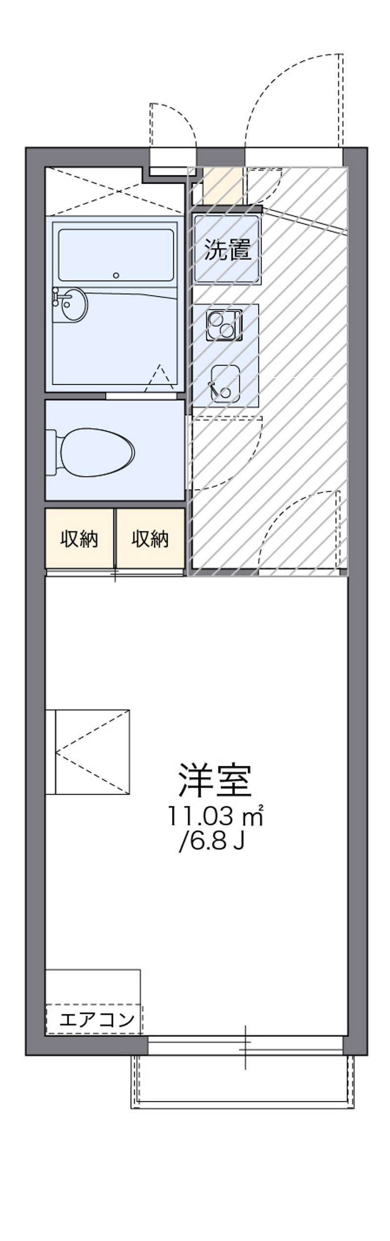 レオパレス小柳町Ⅲ 間取図