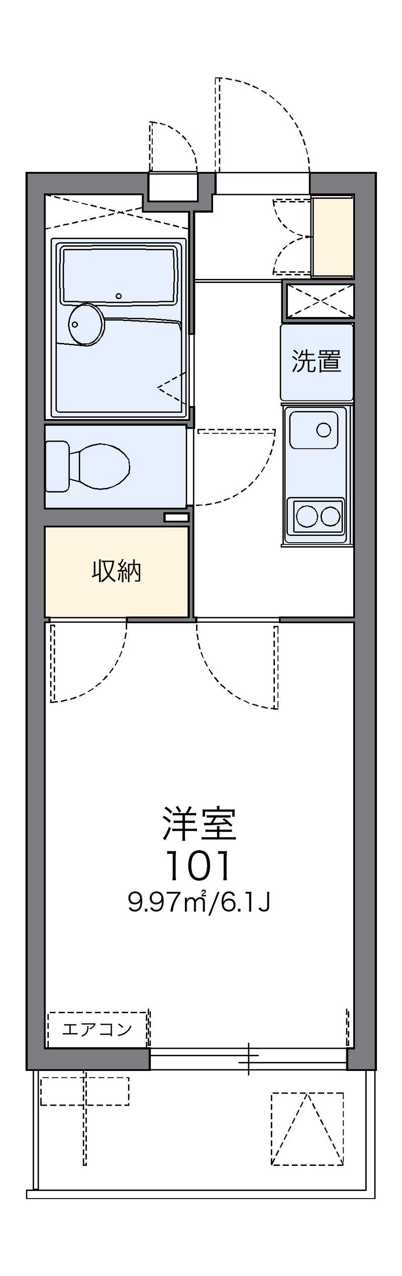 レオパレスリナフェリーチェ 間取図
