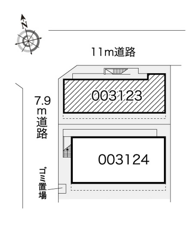 レオパレス姫路第３ 配置図
