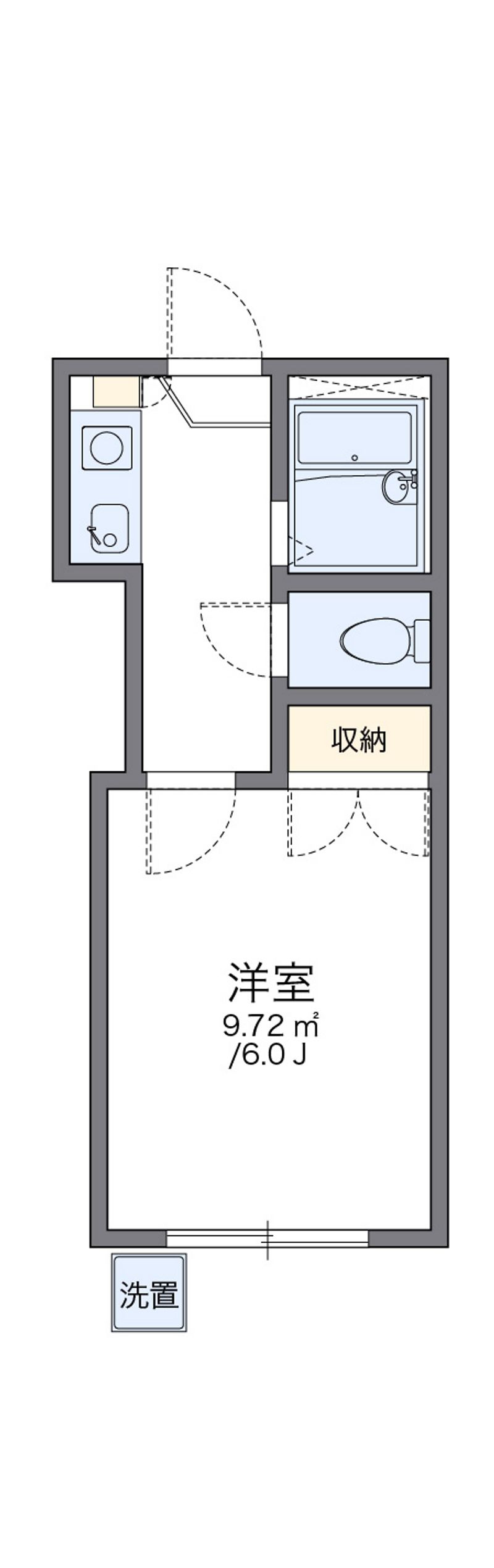 レオパレス松保町Ｂ 間取図