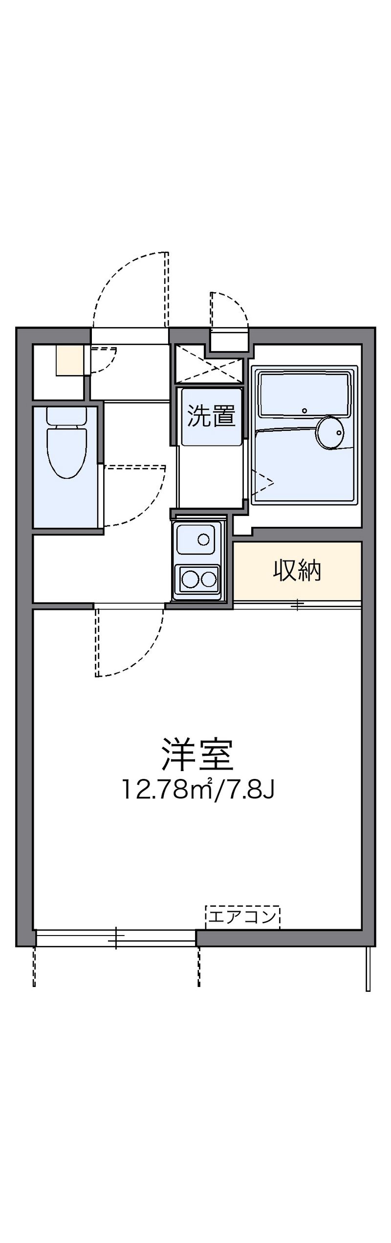 レオパレスアネモス 間取図