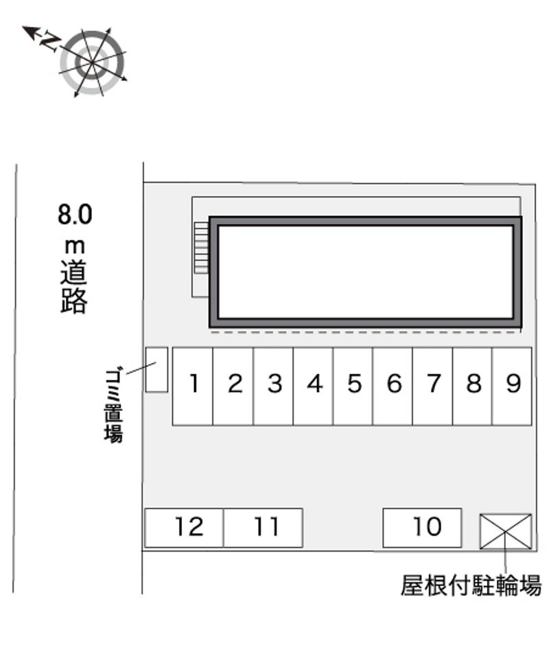 レオパレスコンフォール 配置図