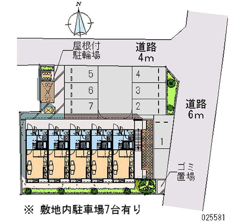 レオパレス白山 月極駐車場