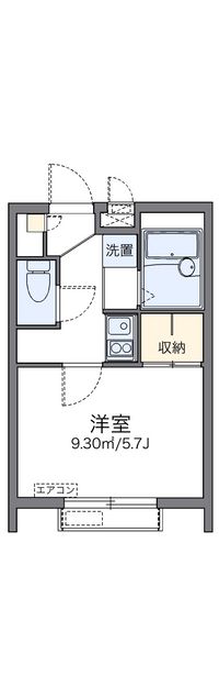 レオパレスニ中前一 間取り図