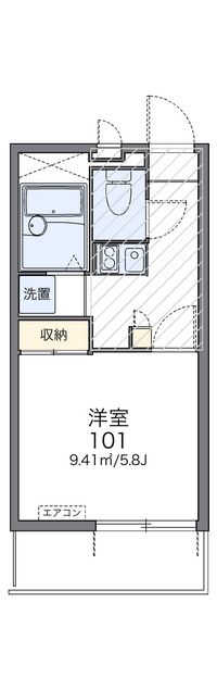 レオパレスブルーパイン松本 間取り図