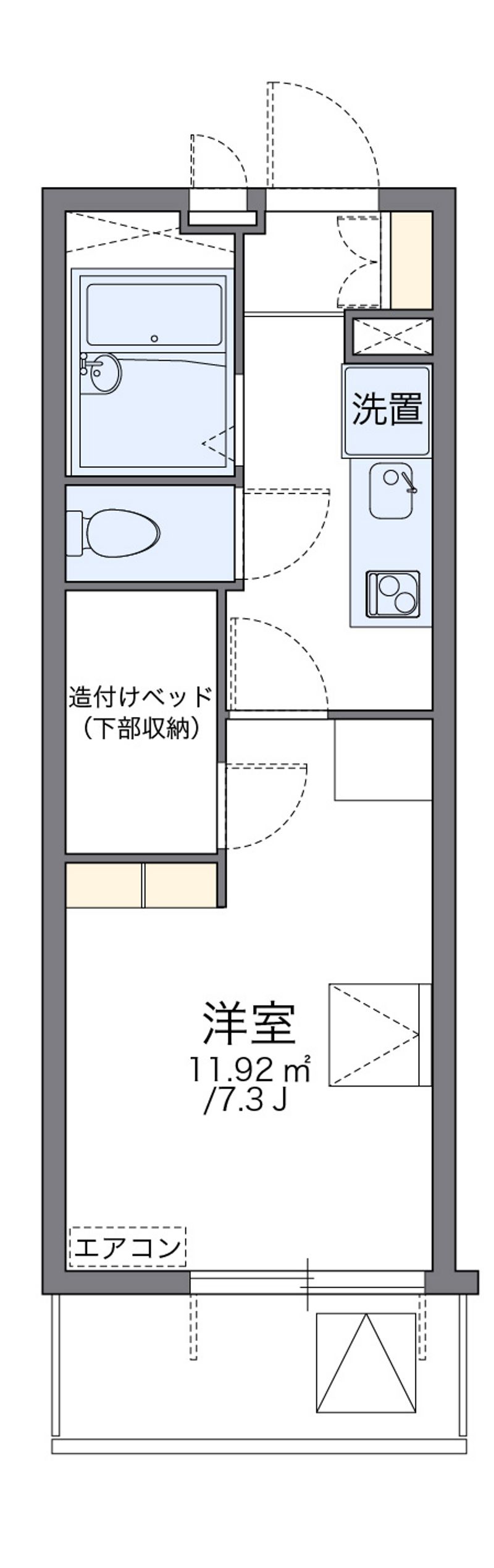 レオパレスいえぷり 間取図