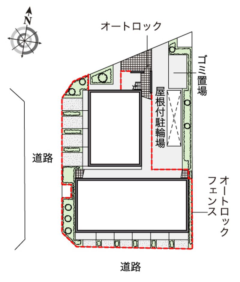 レオパレスＦＩＯＲＩ高松 配置図