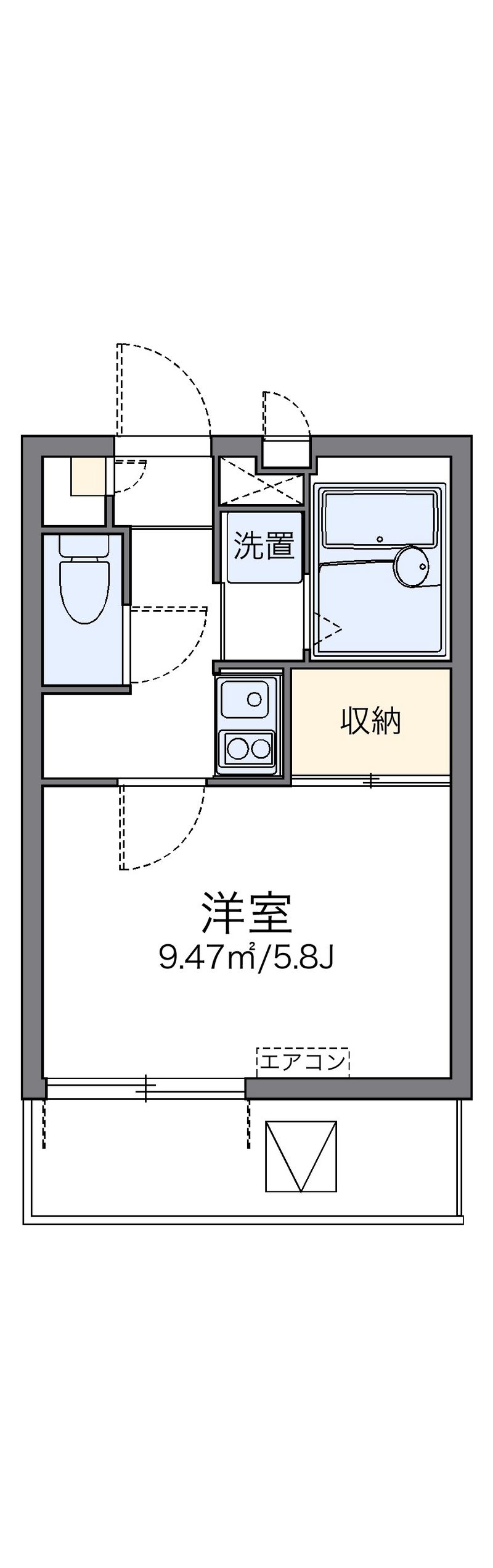 レオパレスＳＫＹ　ｉ 間取り