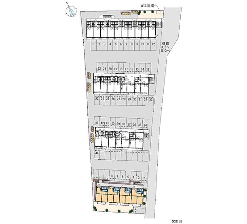 08158 Monthly parking lot