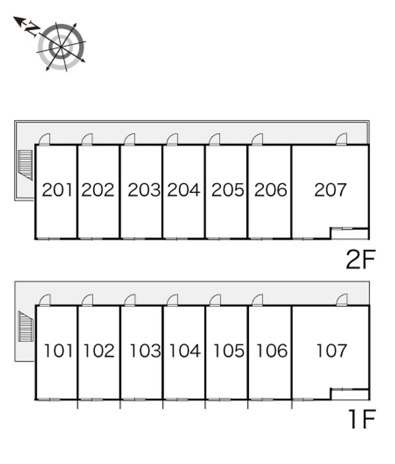 レオパレスコルティーレⅡ 間取配置図
