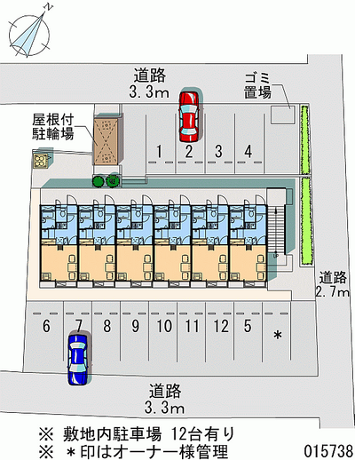 15738 Monthly parking lot