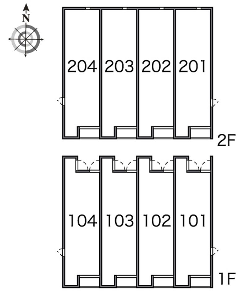 レオネクスト白枝Ⅱ 間取り配置図