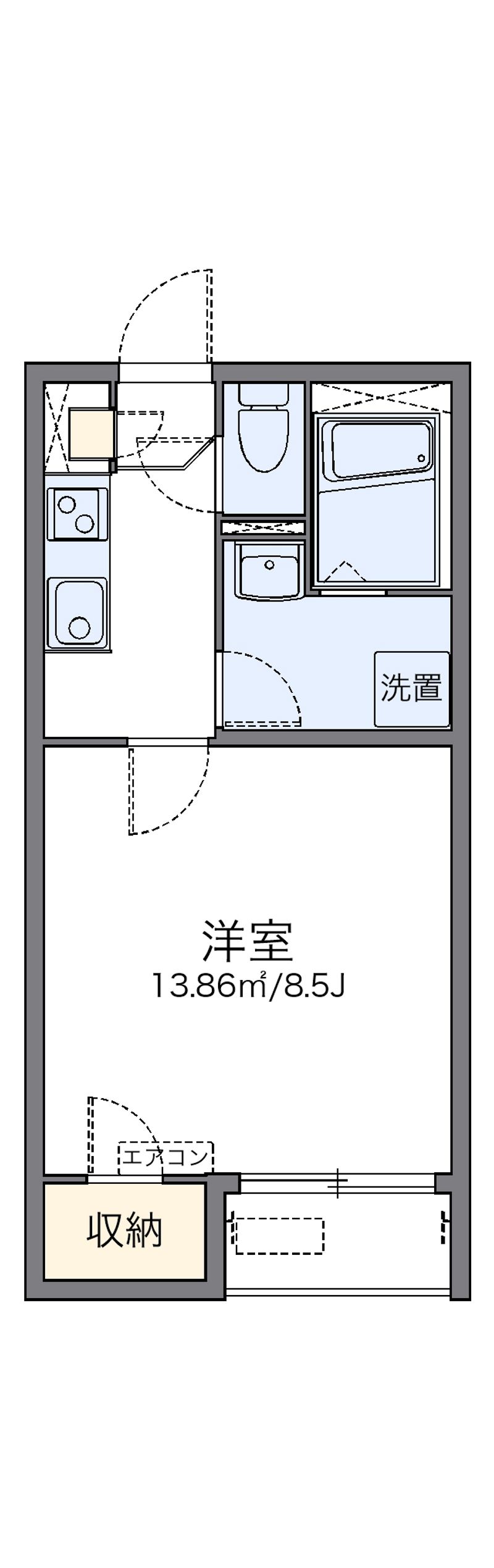 レオネクストＴＳＵＢＡＫＩ 間取図