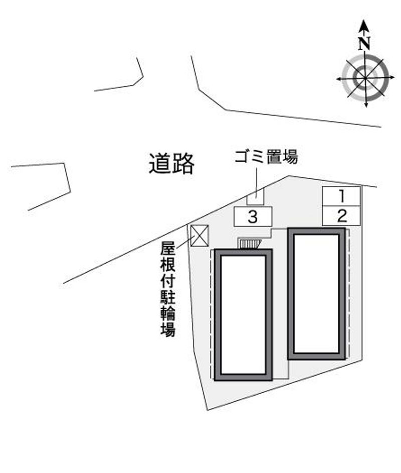 レオパレス御影塚町 配置図