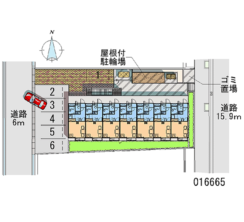 16665 bãi đậu xe hàng tháng