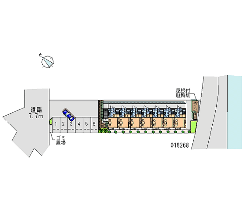 18268 bãi đậu xe hàng tháng