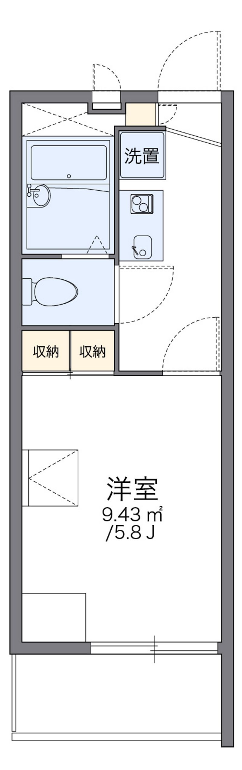 レオパレスオーキッド 間取図