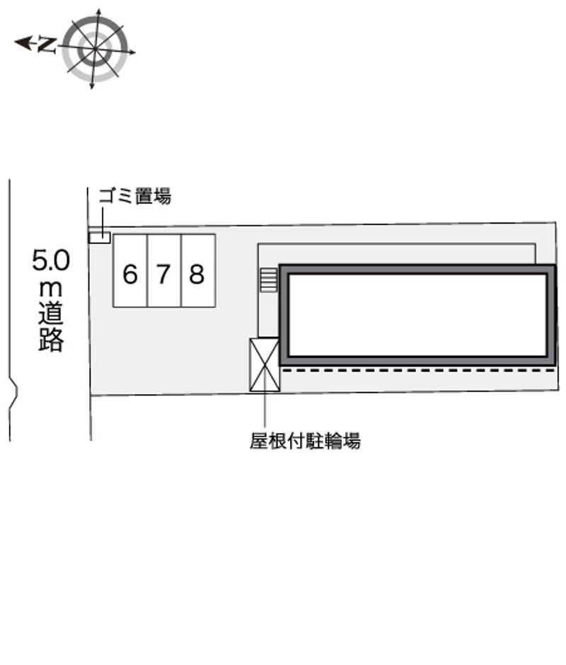 レオパレスＤｅｅｒＦｉｅｌｄⅡ 配置図