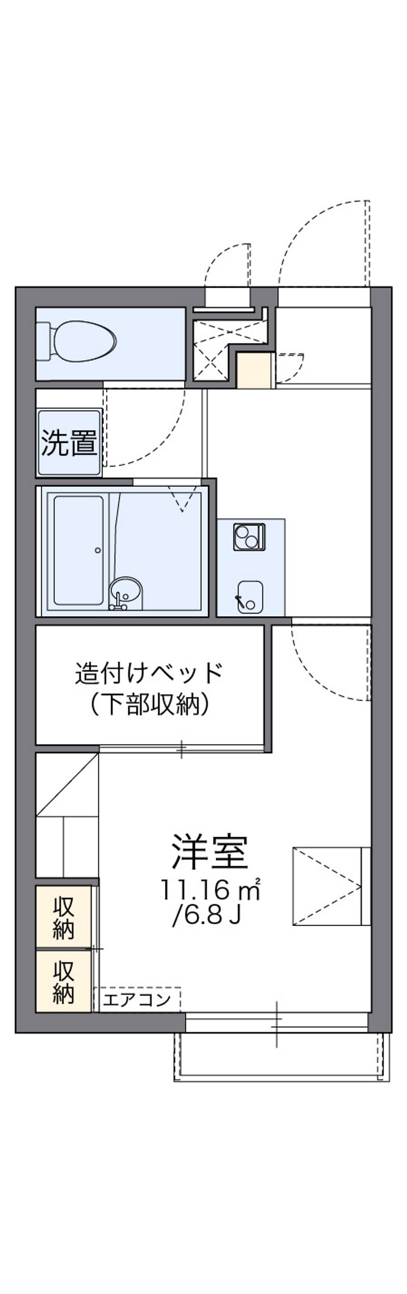 レオパレスメゾン　モンポルト 間取図