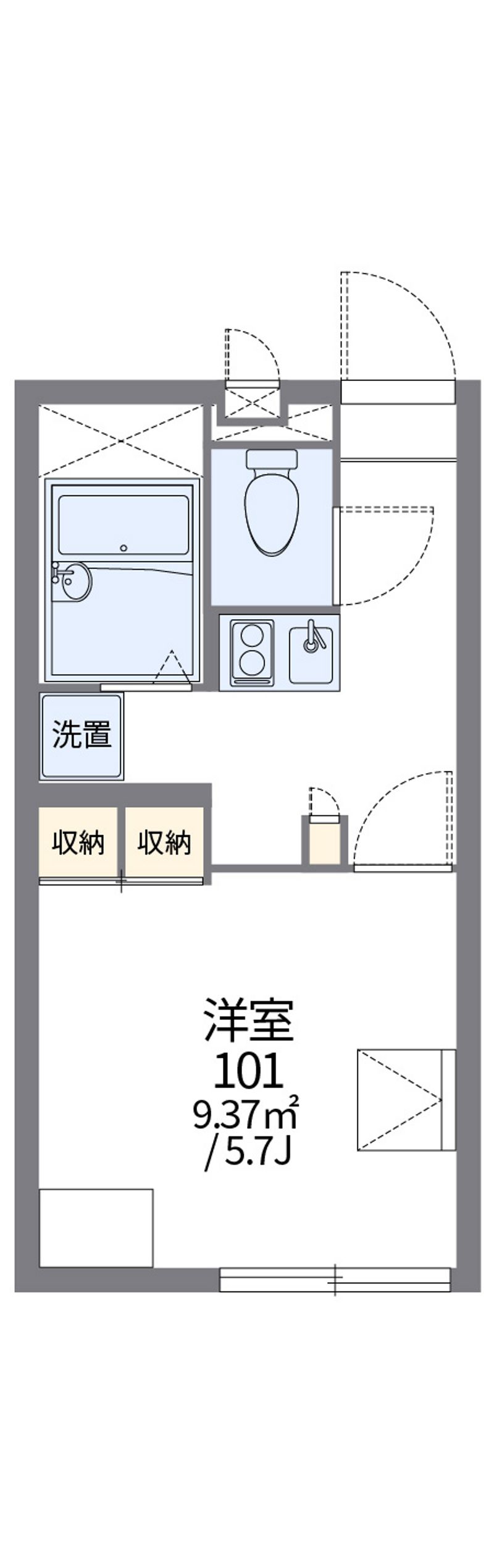 レオパレスあすなろ 間取図