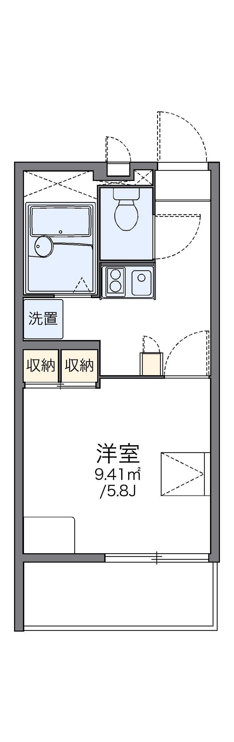 レオパレス南の風 間取図