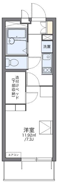 レオパレスＰａｒｋＴｏｗｎ和泉 間取り図