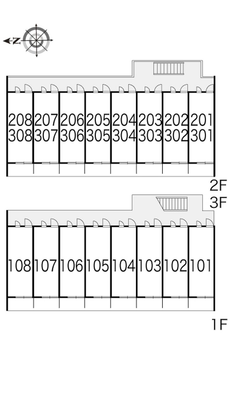 レオパレスサニーⅡ 間取り配置図