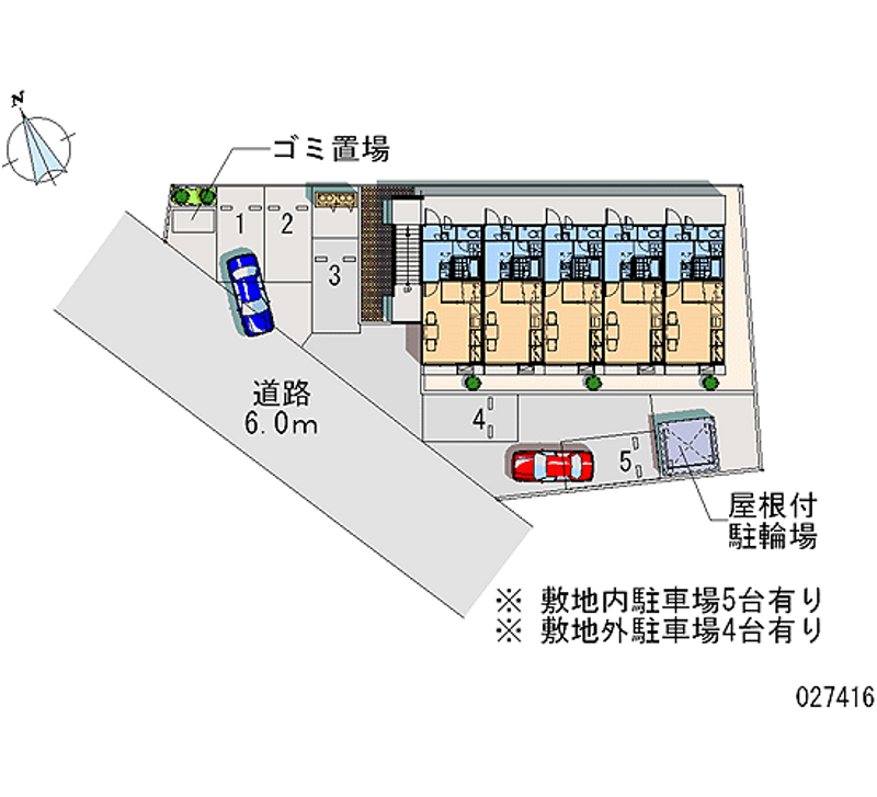 レオパレスサンシャインＭ 月極駐車場