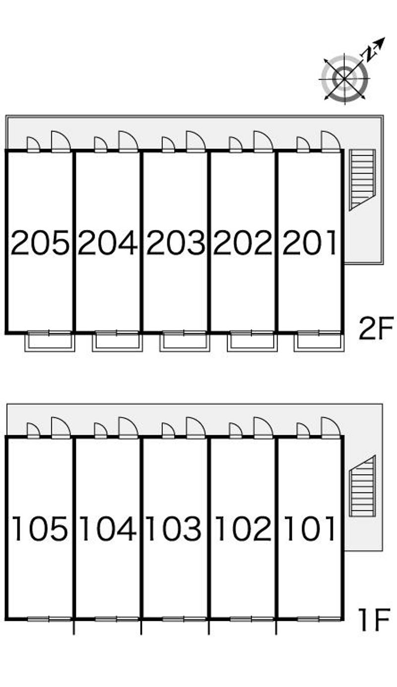 レオパレスドリームＫⅡ 間取配置図
