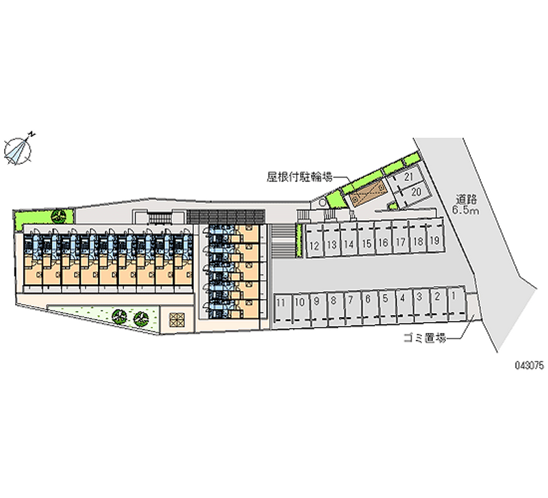 レオパレス岸町 月極駐車場