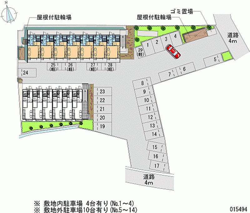 レオパレスアルファ 月極駐車場