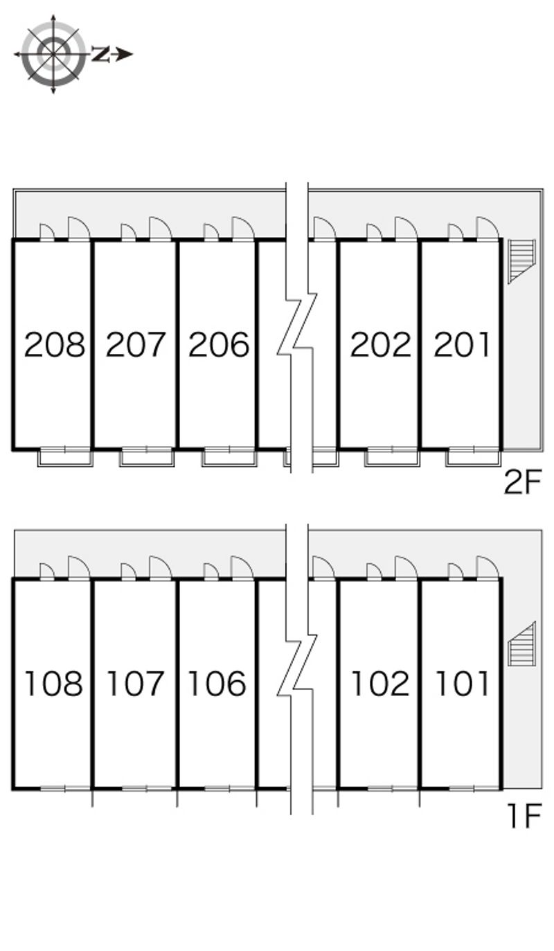 レオパレスＩＺＭ　Ⅰ 間取配置図