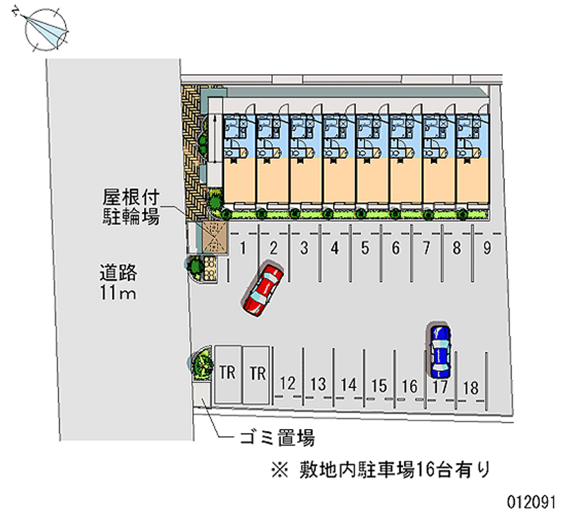 レオパレスエクセル 月極駐車場