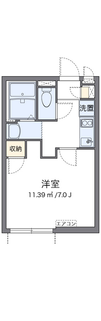 クレイノプチフルール 間取り図