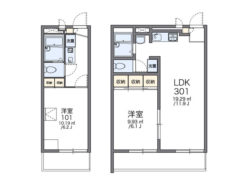レオパレスみゆき 間取図
