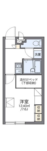 レオパレスパームサイド 間取り図