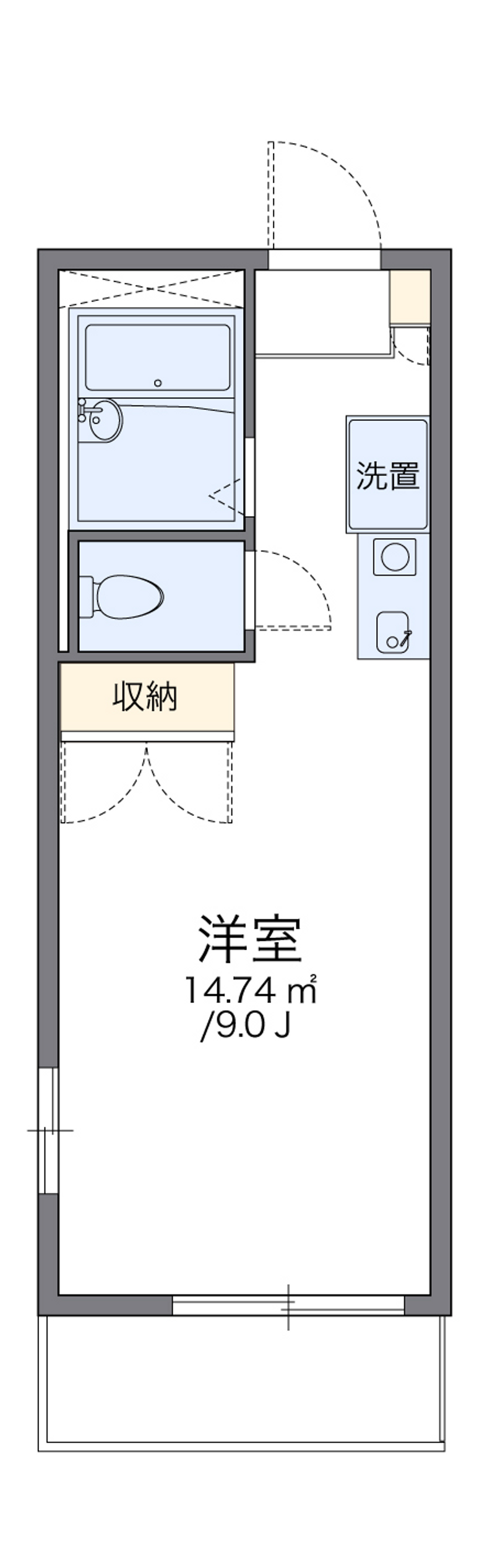 レオパレスカウベルⅠ 間取り