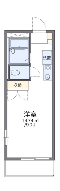 レオパレスカウベルⅠ 間取り図