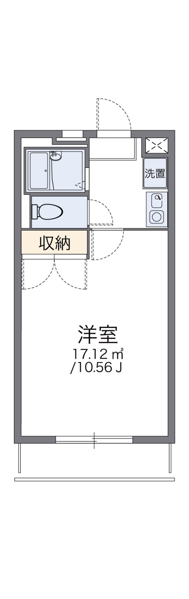 レオパレスクール 間取図