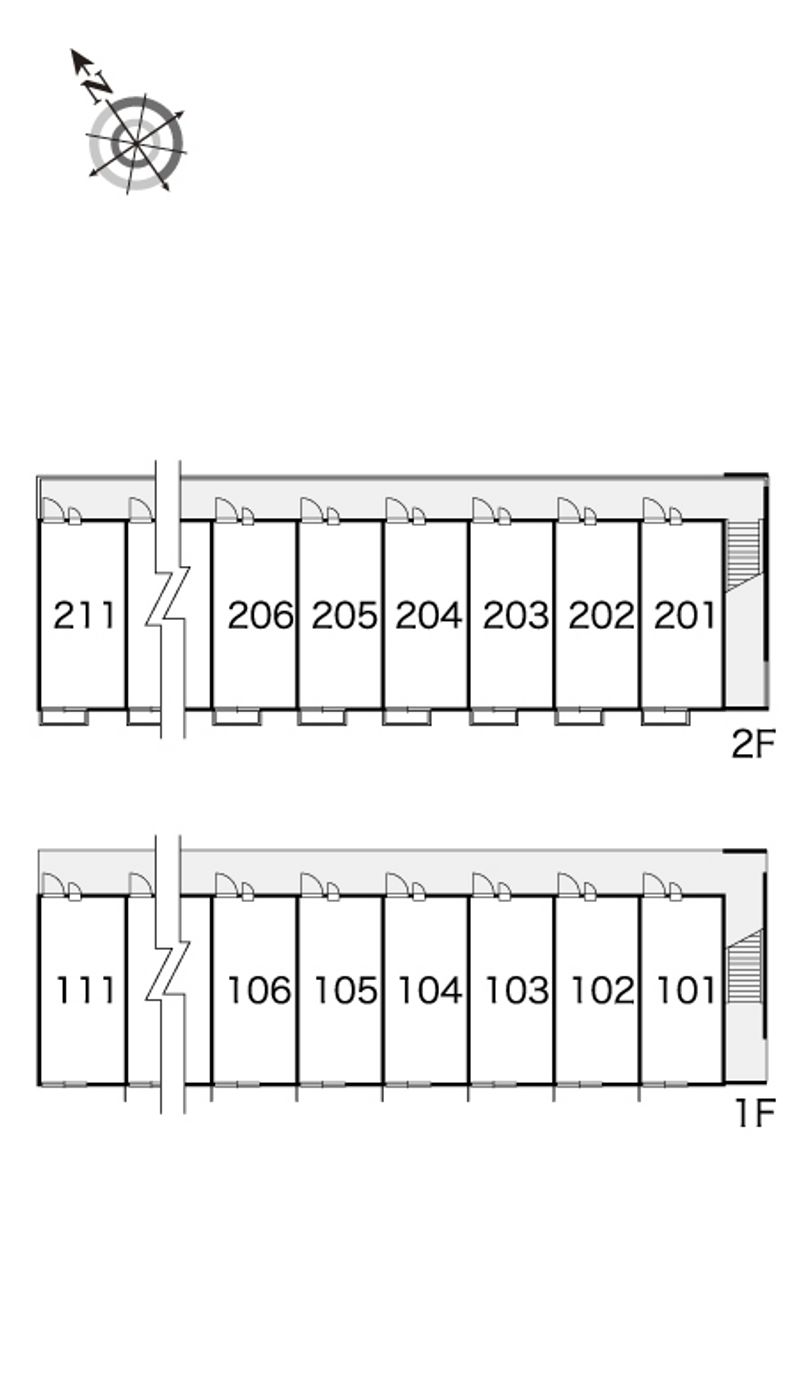 レオパレスエバーウィン 間取配置図