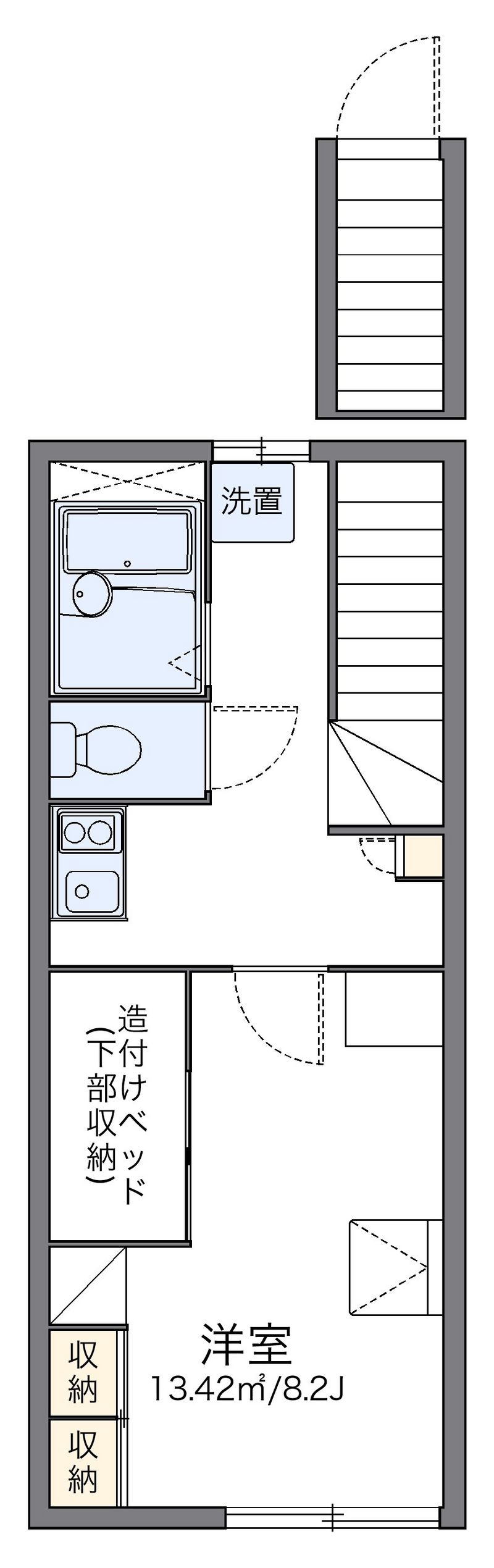 レオパレスフローラⅣ 間取図