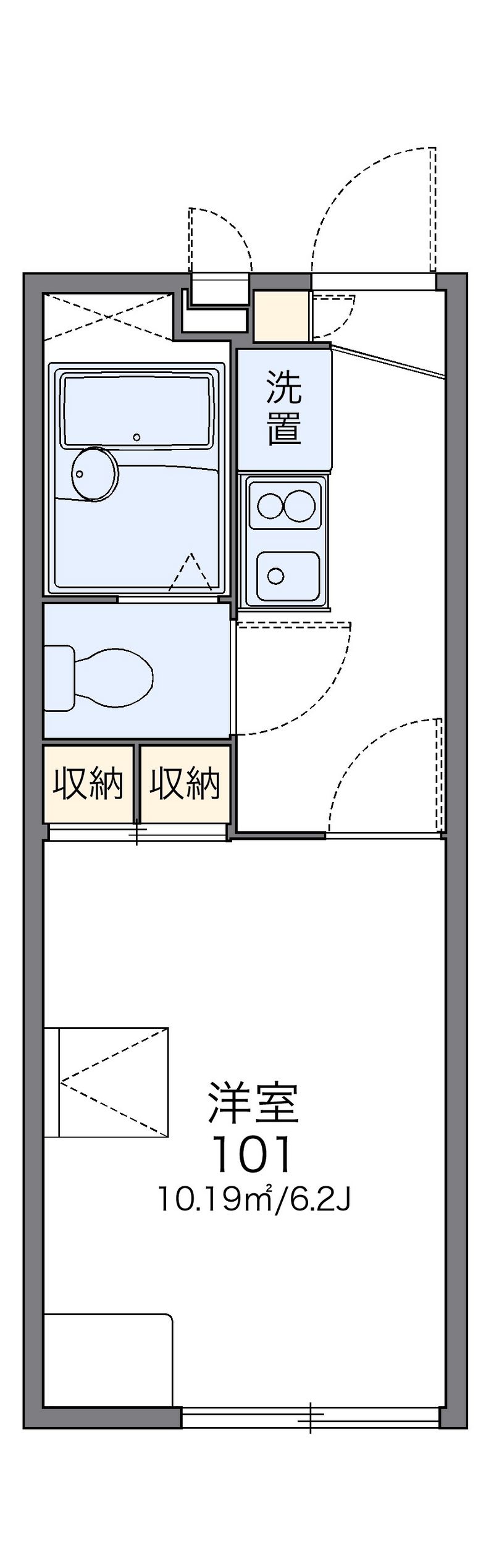 レオパレス和泉Ⅱ 間取図