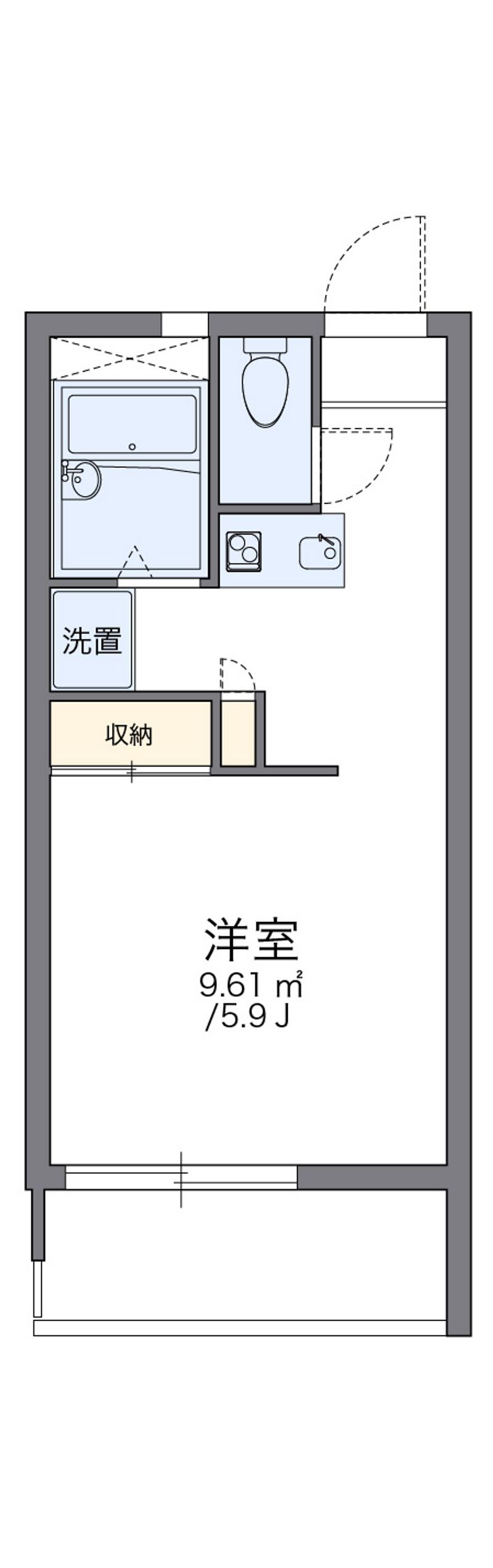 レオパレス太平 間取図