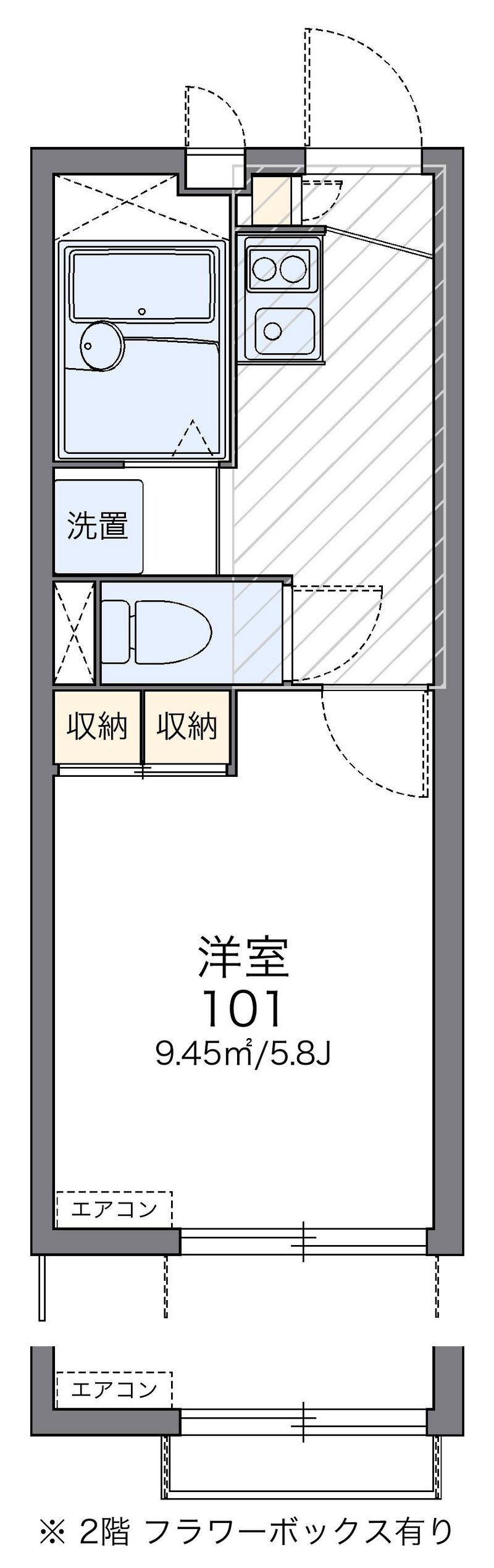 レオパレスセリブレートⅣ 間取図