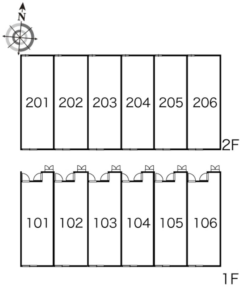 レオパレスアルベール 間取配置図