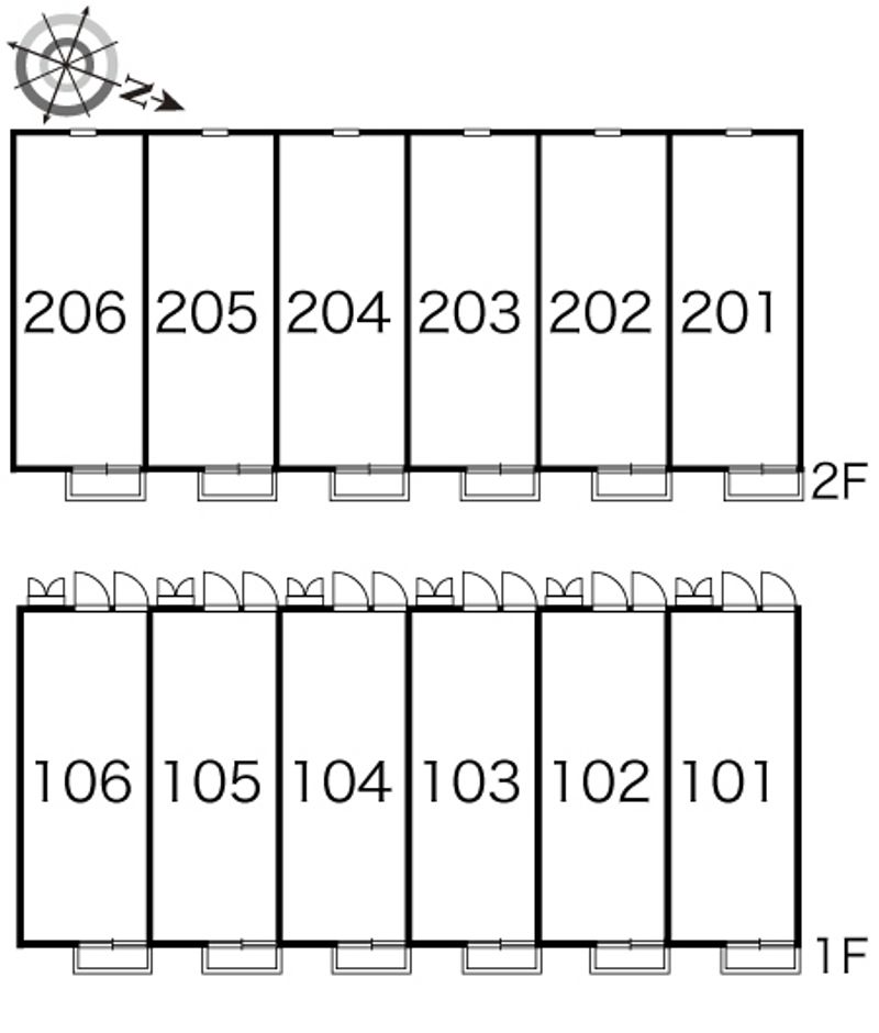 レオパレスシュプール 間取配置図