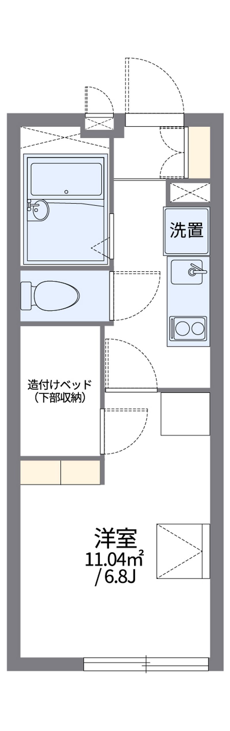 レオパレス王子 間取図