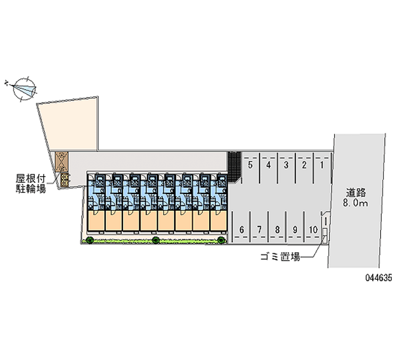 44635 bãi đậu xe hàng tháng