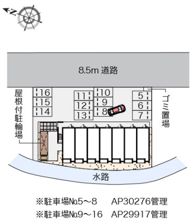 レオネクスト大田西館 駐車場